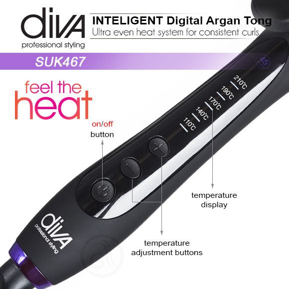 Diva Professional Styling Intelligent Digital Tong Suk467