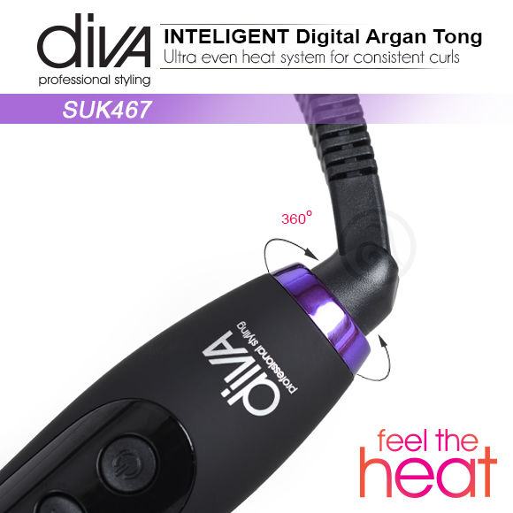 Diva Professional Styling Intelligent Digital Tong Suk467