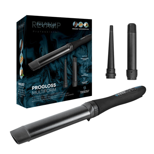 Revamp Ferro Arriccicapelli 3-in-1 Progloss Multiform Curl & Waves