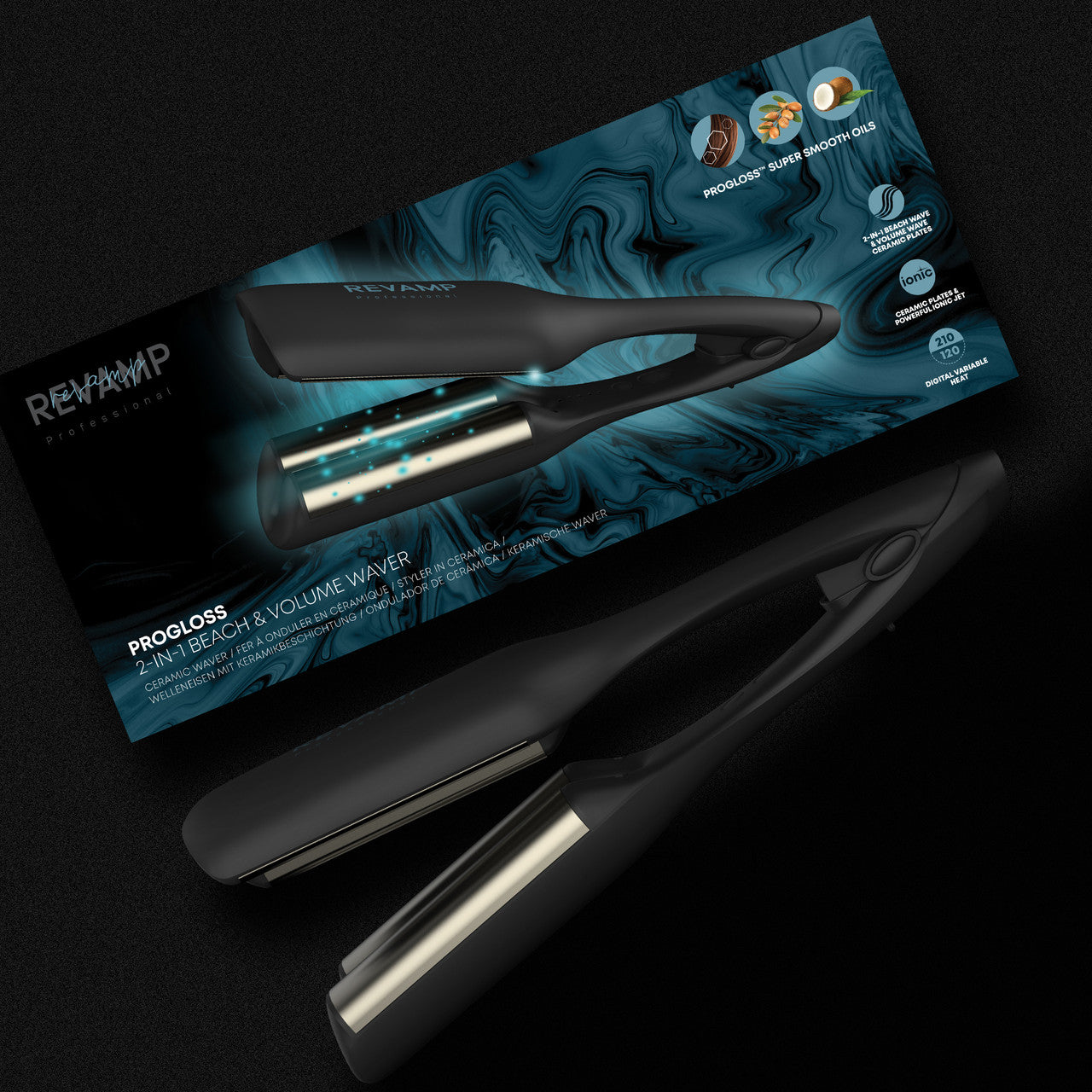 Revamp Progloss 2-in-1 Beach & Volume Waver WV-3000